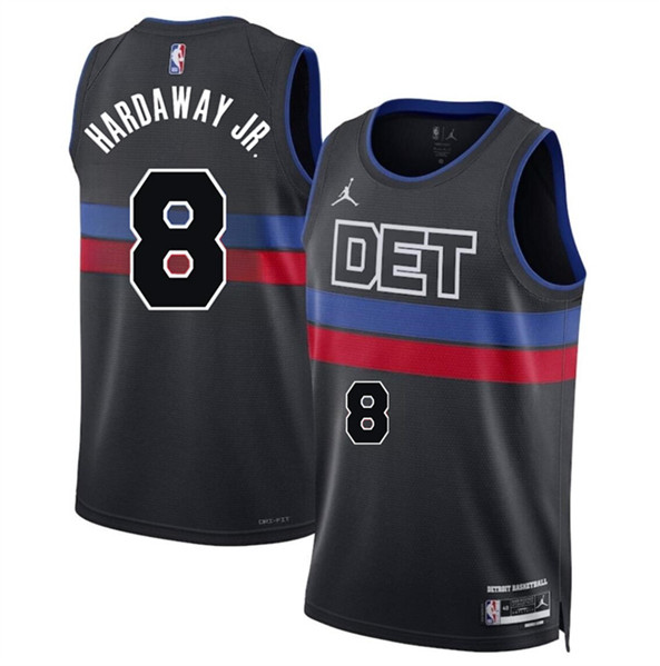 Detroit Pistons #8 Tim Hardaway Jr Black 2024 Statement Edition Stitched Jersey - Zenithce