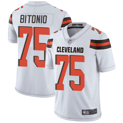 Cleveland Browns #75 Joel Bitonio White Vapor Untouchable Limited Stitched Jersey - Zenithce