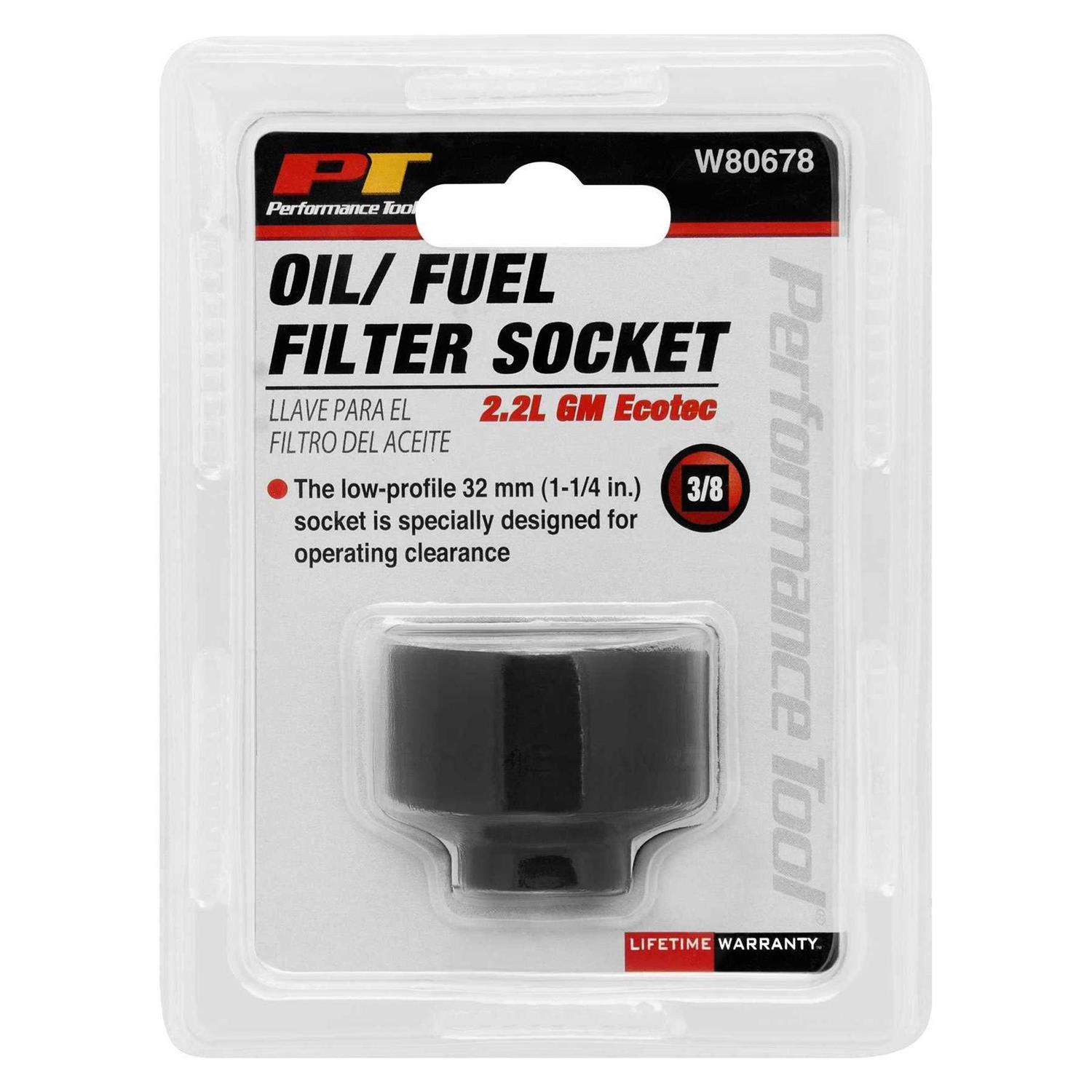 Performance Tool W80677 Oil Fuel Filter Socket - Zenithce