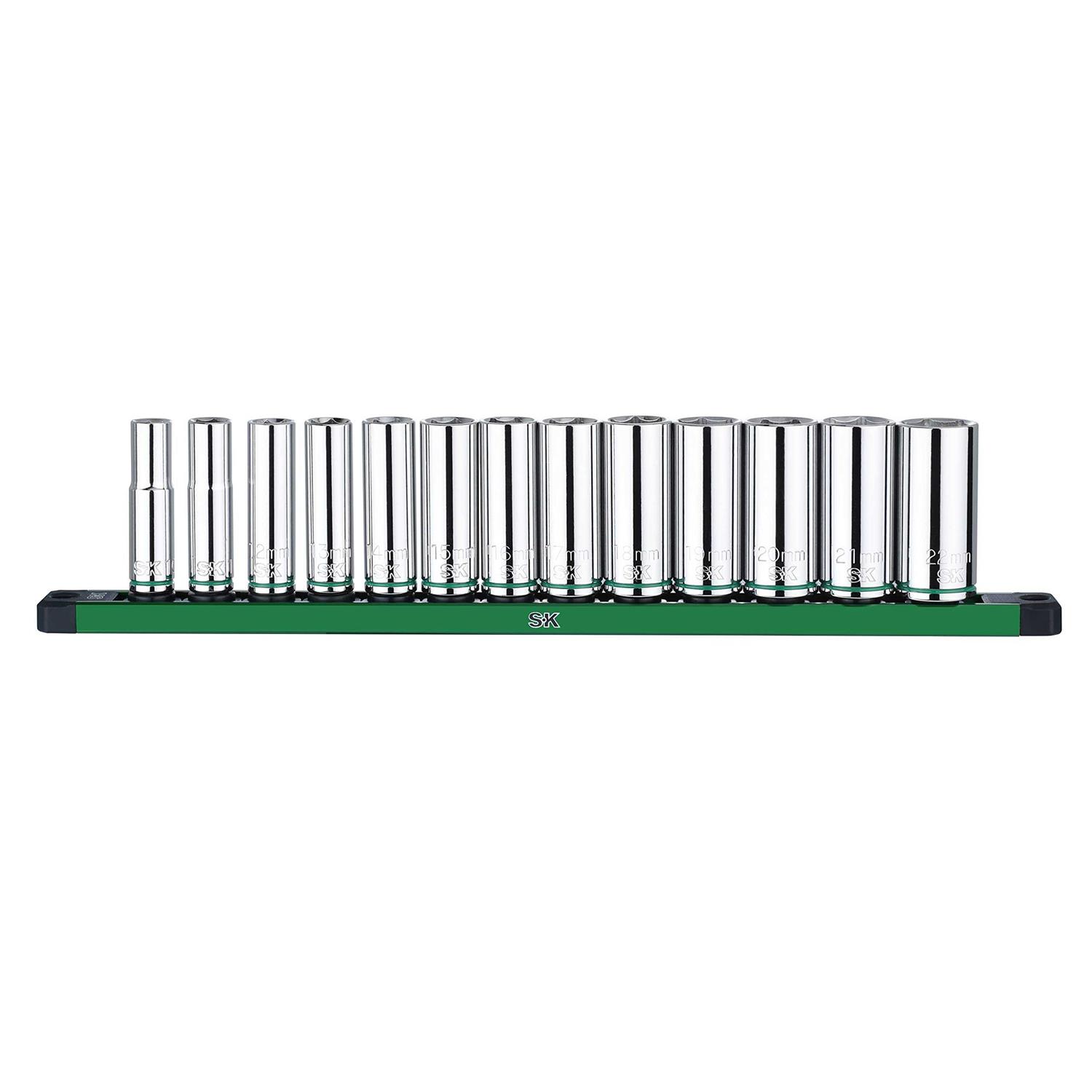 SK Drive Socket Set Deep SAE Sockets 13-Piece - Zenithce
