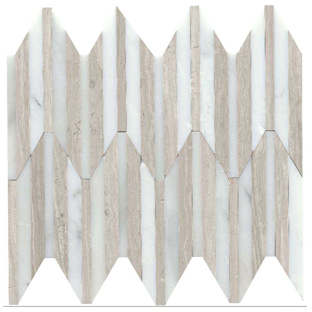 Emser Tile Bizou Peak White Tile & Stone - Zenithce