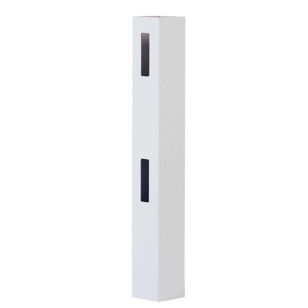 Outdoor Essentials 5 in. x 5 in. White Vinyl Pyramid Fence Post Cap - Zenithce