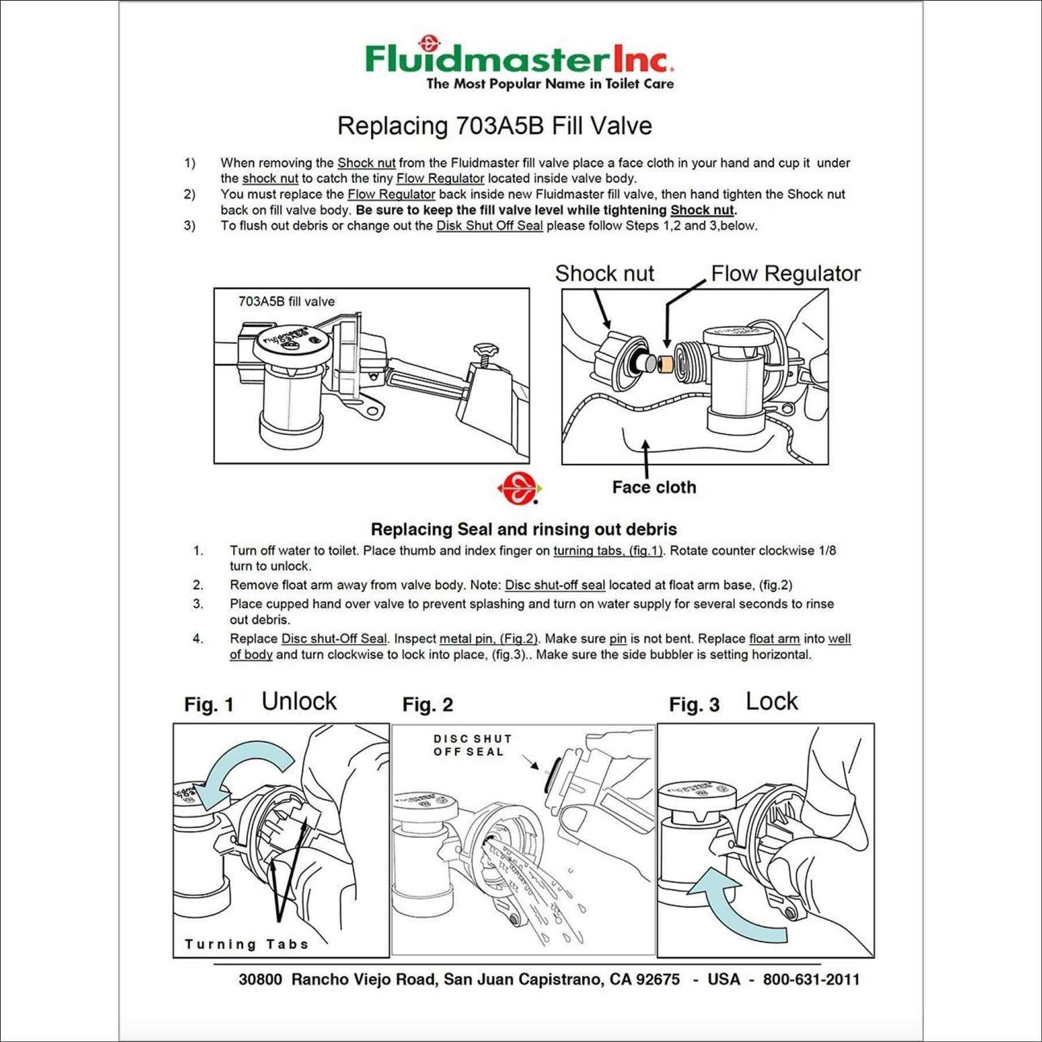 Fluidmaster 683 Tank Lever White - Zenithce