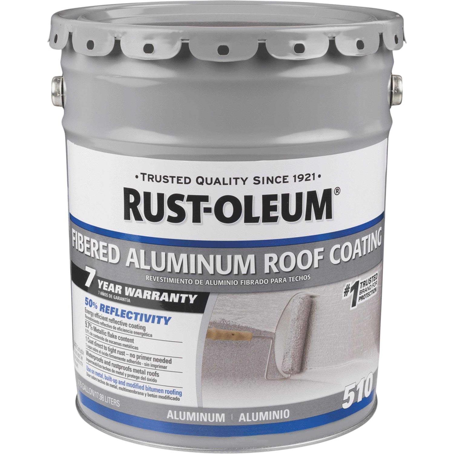 Rust-Oleum 301996 Aluminum Roof Coating,4.75 gal - Zenithce