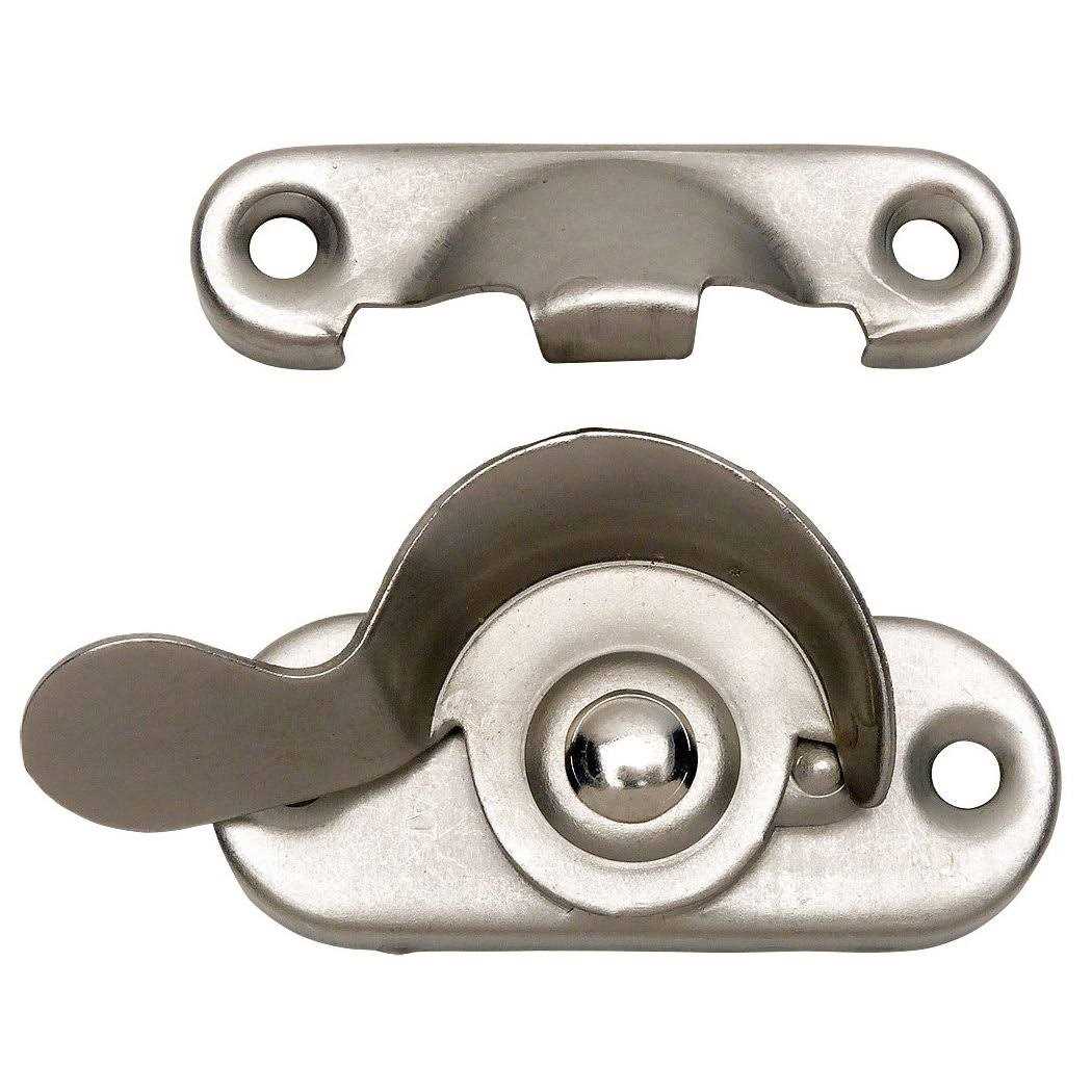 Designers Impressions 53713 Satin Nickel Window Sash Lock - Zenithce