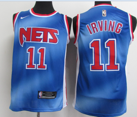 Nets 11 Kyrie Irving Blue 2021 Classic Edition Swingman Jersey - Zenithce