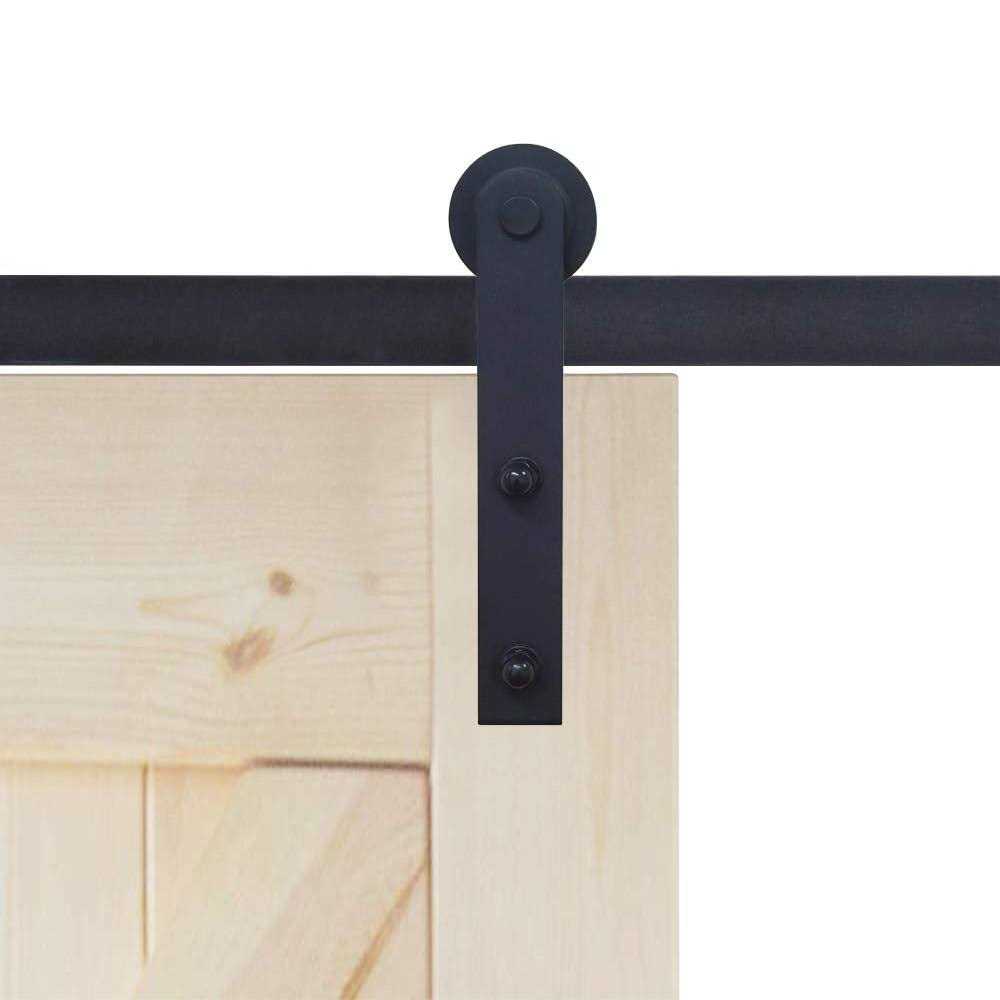 WINSOON Sliding Barn Door Hardware Kit Track for Double Doors - Zenithce