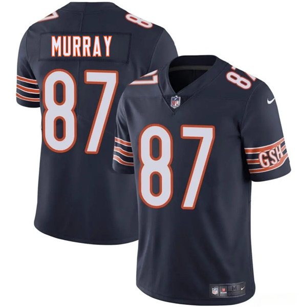 Chicago Bears #87 Jordan Murray Navy 2025 Vapor Stitched Jersey - Zenithce