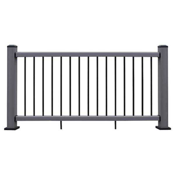 NewTechWood Ultrashield Hemispheres 36 in. x 3 in. x 6 ft Composite Railing Kit - Zenithce