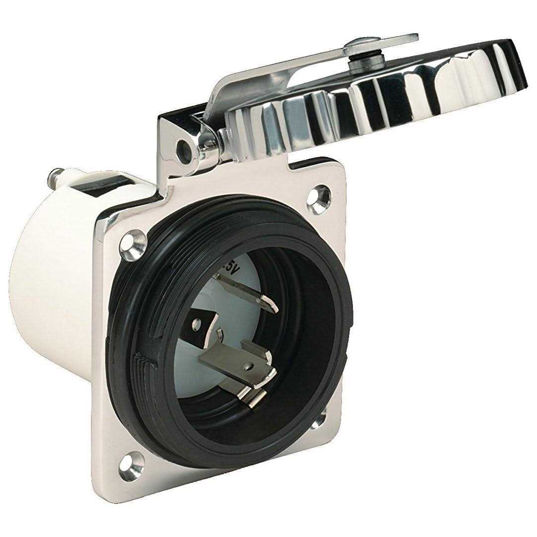 Marinco 301EL-B 30A Power Inlet - Zenithce
