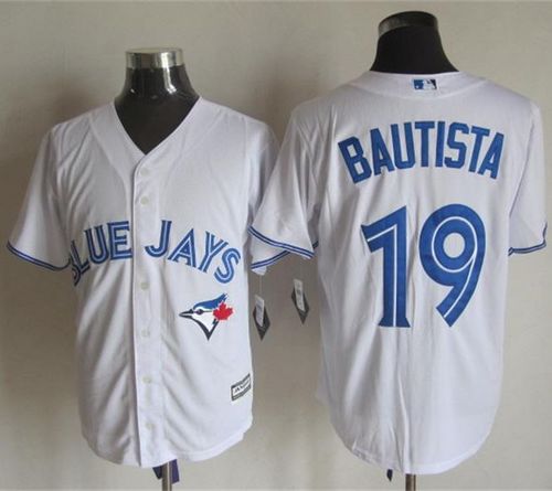Blue Jays #19 Jose Bautista White New Cool Base Stitched Jersey - Zenithce