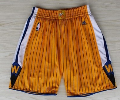 Golden State Warriors Yellow Pinstripe Short - Zenithce