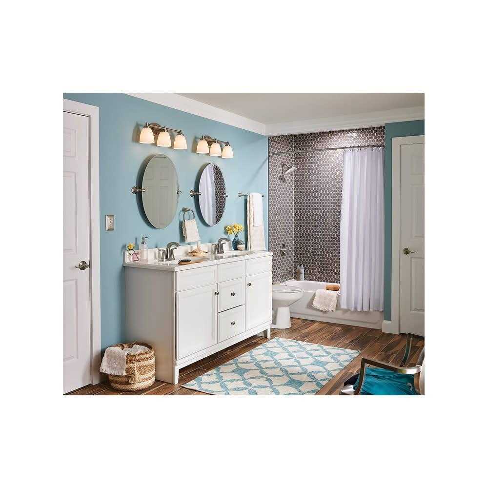 Moen Lindor Brushed Nickel 2-Handle Widespread Bathroom Faucet - Zenithce