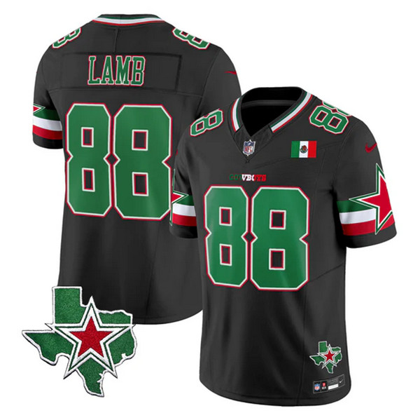 Dallas Cowboys #88 CeeDee Lamb Black 2024 F.U.S.E. Mexico Vapor Untouchable Limited Stitched Jersey - Zenithce