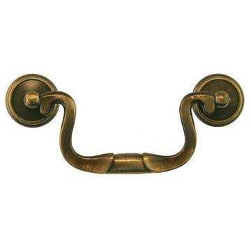 Restorers Classic Brass Screen Door Rim Latch with Knob & Lever - Zenithce