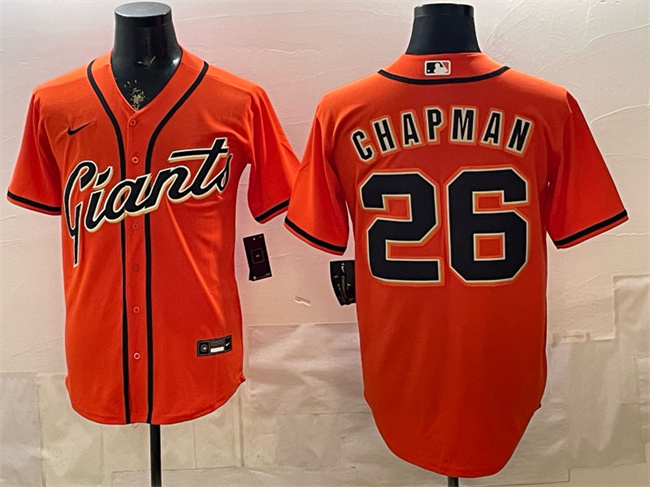 San Francisco Giants #26 Matt Chapman Orange Cool Base Stitched Jersey - Zenithce