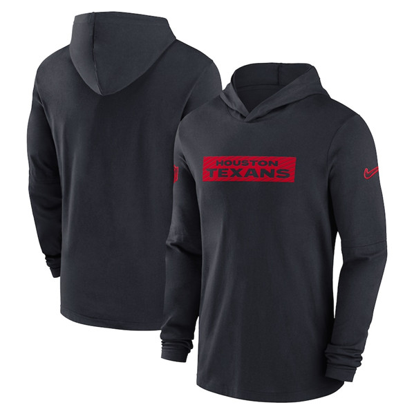 Houston Texans Black Sideline Performance Hoodie - Zenithce