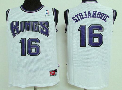 Sacramento Kings #16 Peja Stojakovic White Soul Swingman Jersey - Zenithce