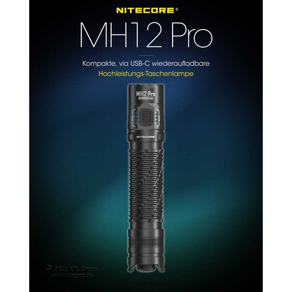 Nitecore MH10 V2 1200 Lumen USB-C Rechargeable Flashlight - Zenithce