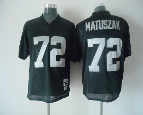 Mitchell And Ness Raiders #72 John Matuszak Black Stitched Jersey - Zenithce