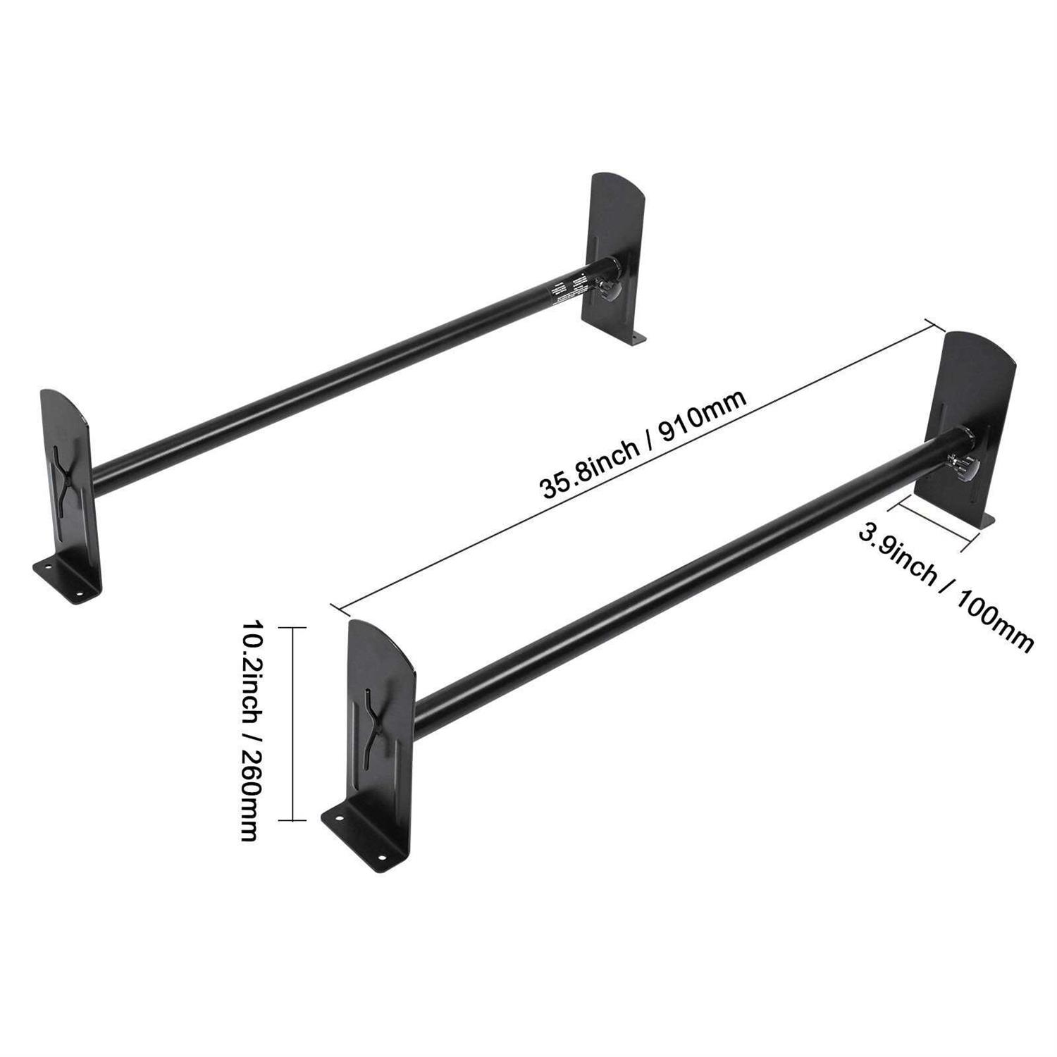 VEVOR Van Ladder Rack 750 Lbs Capacity 3 Bars Adjustable Van Roof Rack with Ladder Stoppers - Zenithce