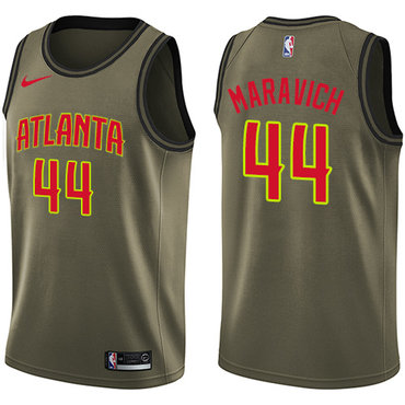 Atlanta Hawks #44 Pete Maravich Green Salute to Service Swingman Jersey - Zenithce
