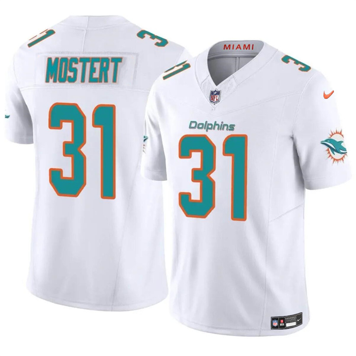 Miami Dolphins #31 Raheem Mostert White 2023 F.U.S.E Alternate Vapor Limited Stitched Jersey - Zenithce