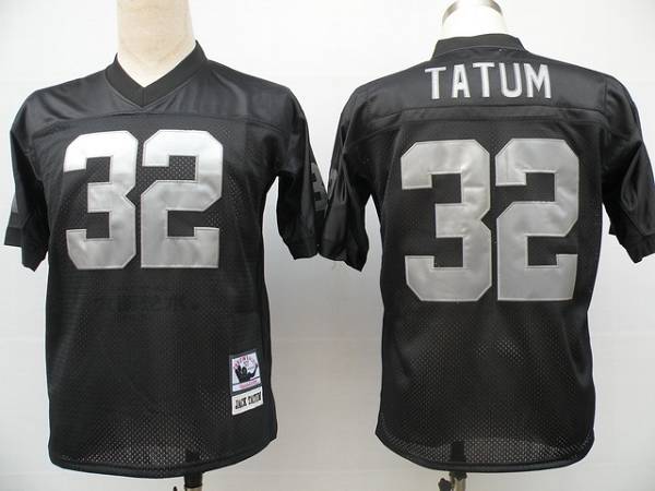 Mitchell And Ness Raiders #32 Jack Tatum Black Stitched Throwback Jersey - Zenithce