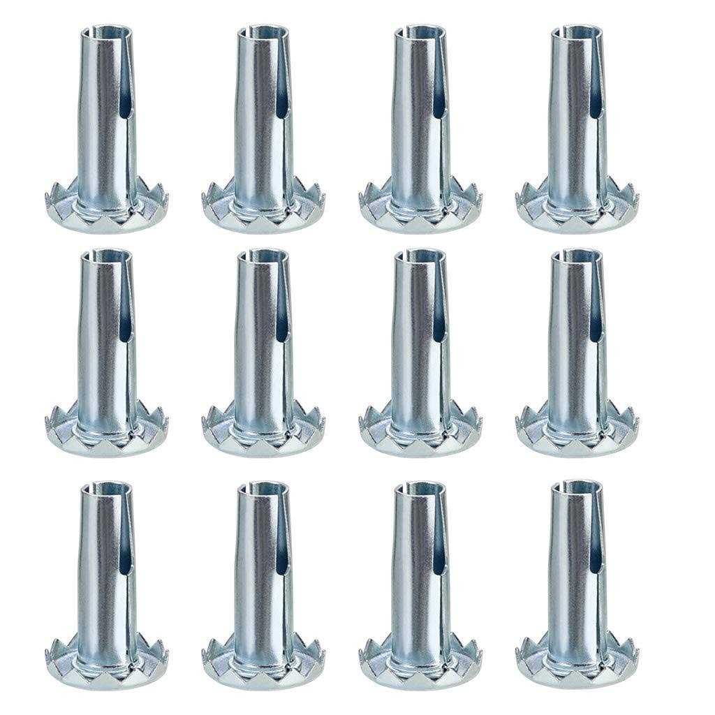 Skelang 1 Inch Swivel Stem Threaded Casters TPE Mute Caster Wheel M6 ×15 - Zenithce