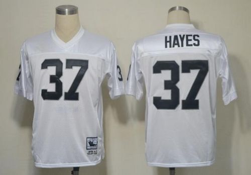 Mitchell And Ness Raiders #37 Lester Hayes White Stitched Throwback Jersey - Zenithce