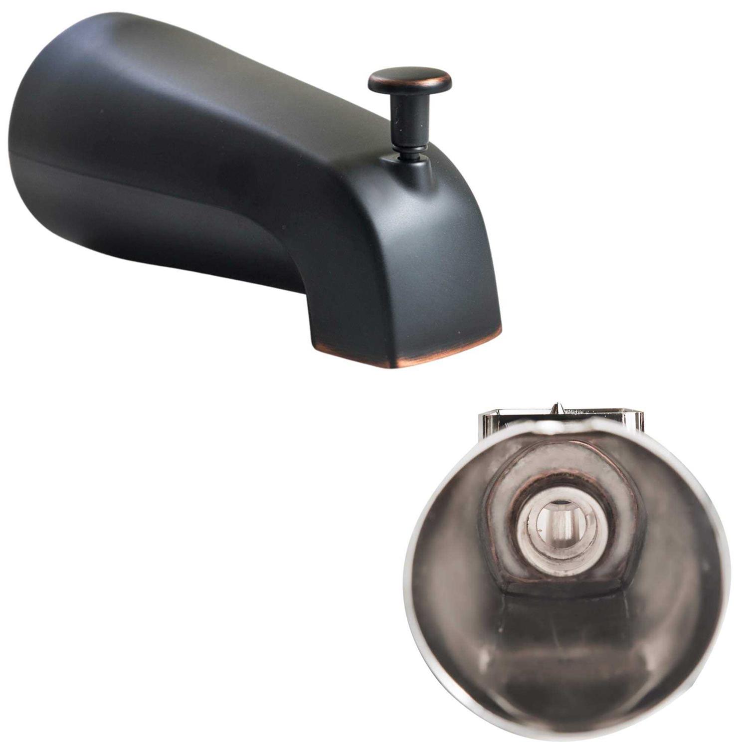 SENTO BETTER HOME BETTER LIFE SENTO Slip On Oil Bronze Universal Bathroom Tub Spout with Diverter - Zenithce