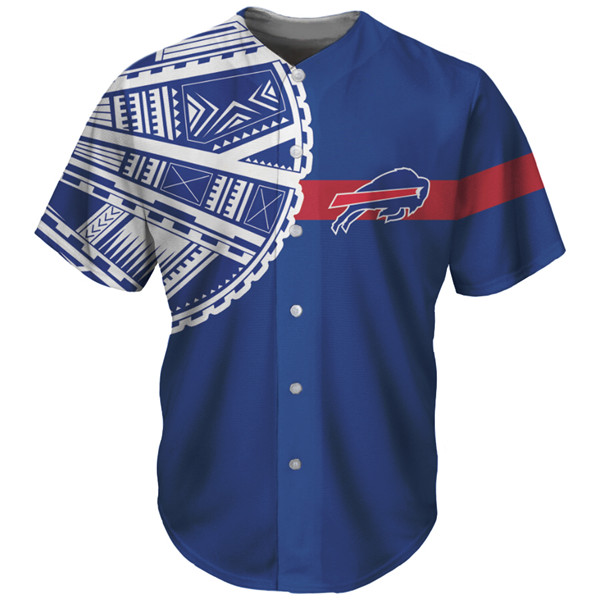 Buffalo Bills Blue Baseball Jersey - Zenithce