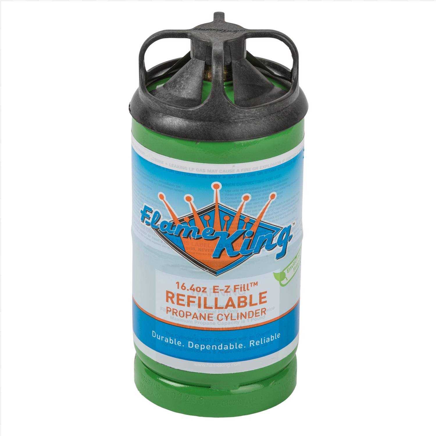 Flame King 1 lb. Refillable Propane Cylinder - Zenithce