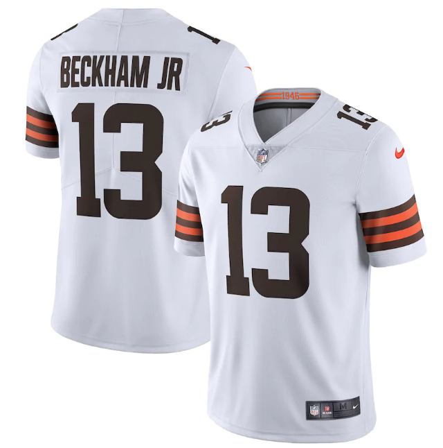 Cleveland Browns #13 Odell Beckham Jr. New White Vapor Untouchable Limited Stitched Jersey - Zenithce