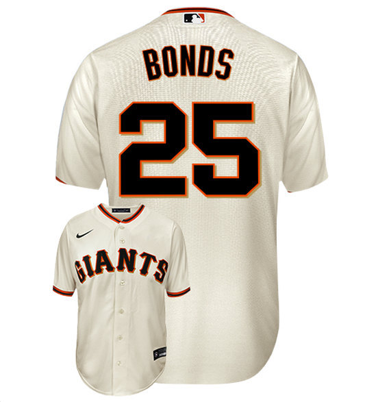 San Francisco Giants #25 Barry Bonds Cream Cool Base Stitched Jersey - Zenithce