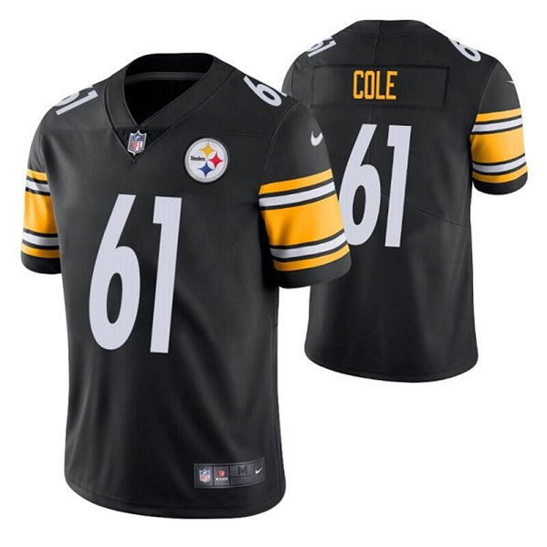 Pittsburgh Steelers #61 Mason Cole Black Vapor Untouchable Limited Stitched Jersey - Zenithce