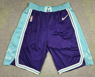 Los Angeles Lakers Purple Diamond 2022 City Edition Swingman Stitched Shorts - Zenithce