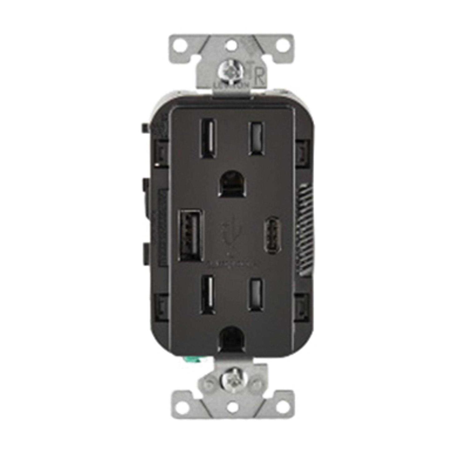 Leviton 15 Amp 125-Volt Self-Test Tamper Resistant GFCI Outlet - Zenithce