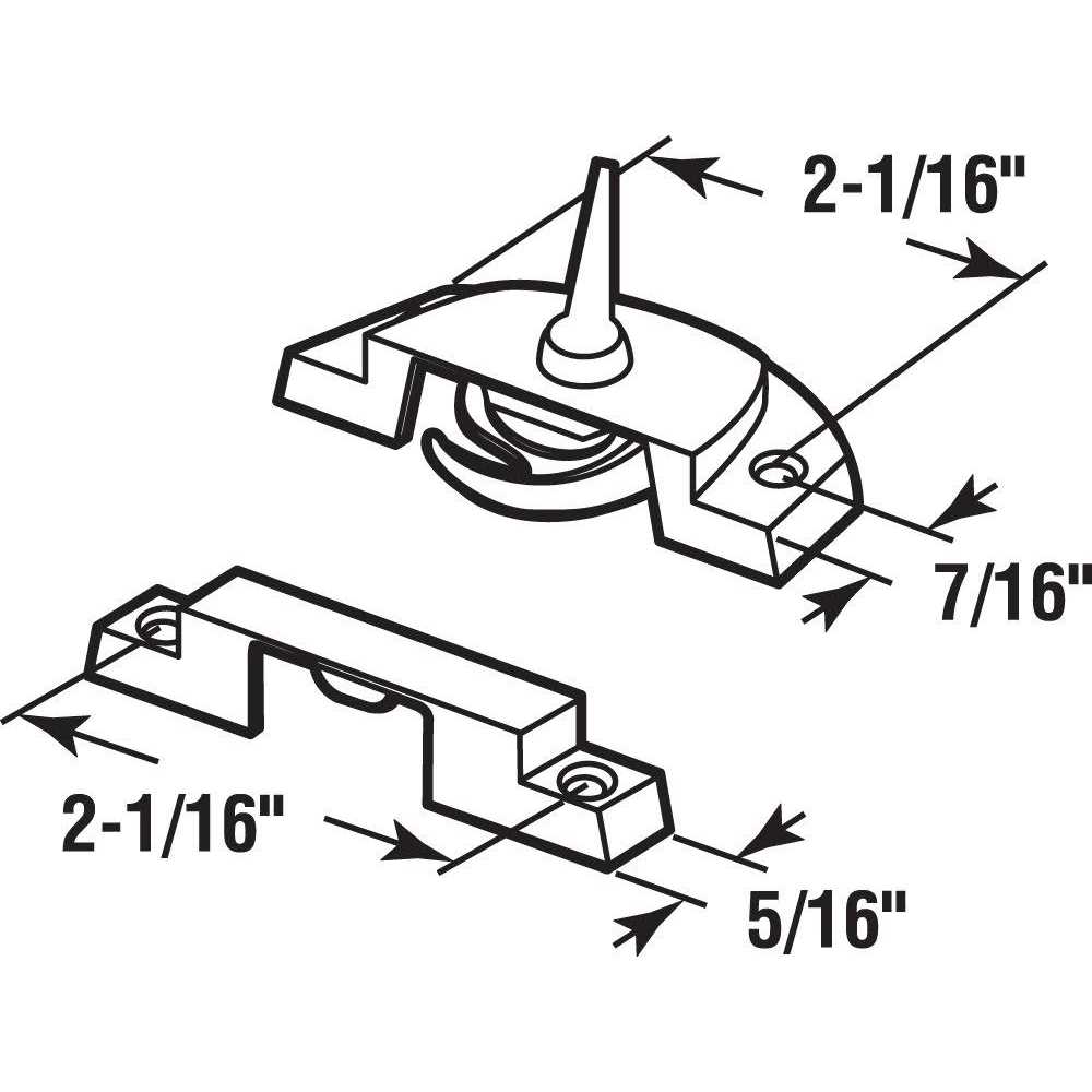 Prime-Line F 2554 Window Sash Lock - Zenithce