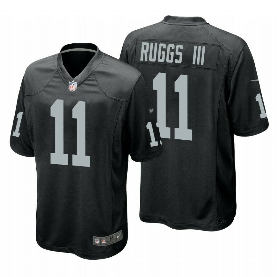 Raiders #11 Henry Ruggs III Black Game Stitched Jersey - Zenithce