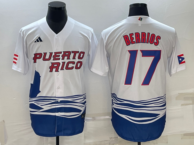 Puerto Rico #17 José Berríos 2023 White World Classic Stitched Jersey - Zenithce