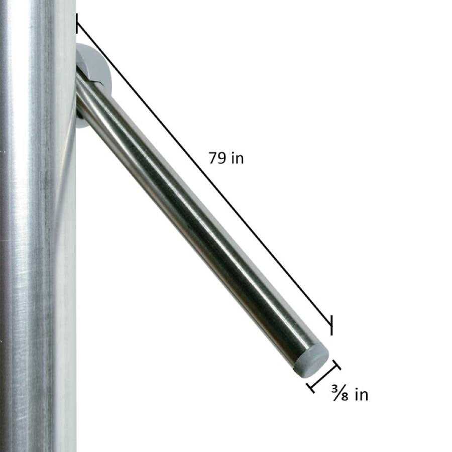 Dolle Prova PA3A 79 in. x 1-1/2 in. Finished Beech Wood Handrail - Zenithce