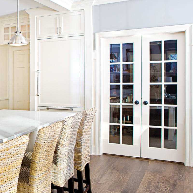 Trimlite 36 by 80 1 Clear Glass Lite Reversible Handed Ovolo Edge Interior French Door Slab 3068pri1501CLET - Zenithce