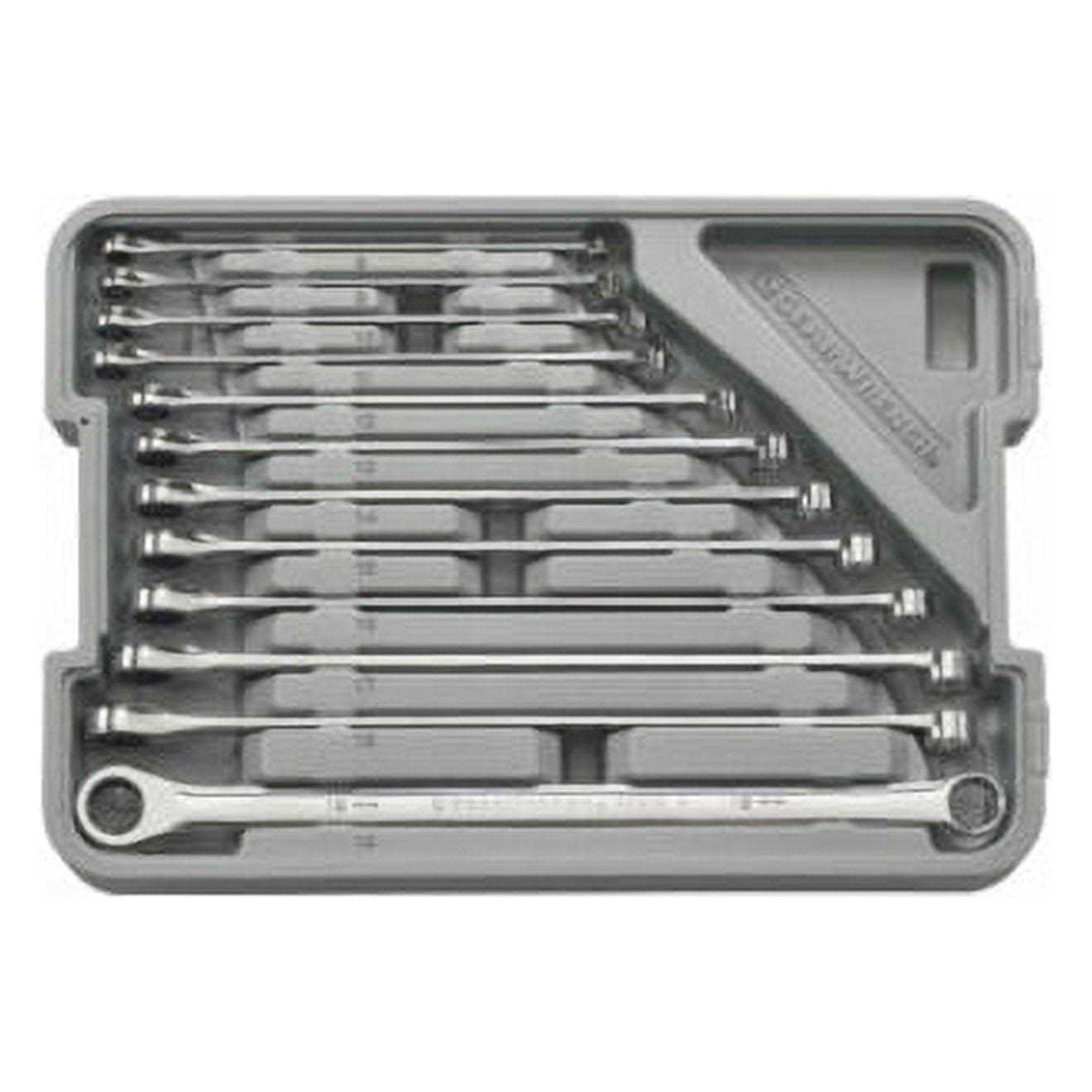 Gearwrench 85597 12 Piece Open End Metric Ratcheting Wrench Set - Zenithce
