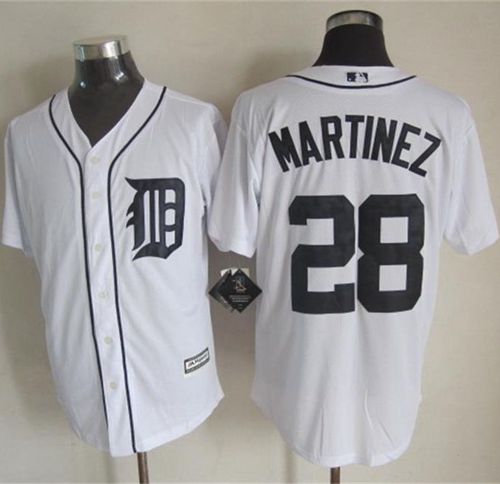 Tigers #28 J. D. Martinez White New Cool Base Stitched Jersey - Zenithce