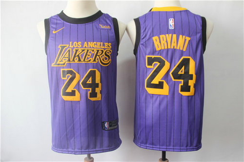 Los Angeles Lakers #24 Kobe Bryant 2019 City Edition Swingman Jersey - Zenithce