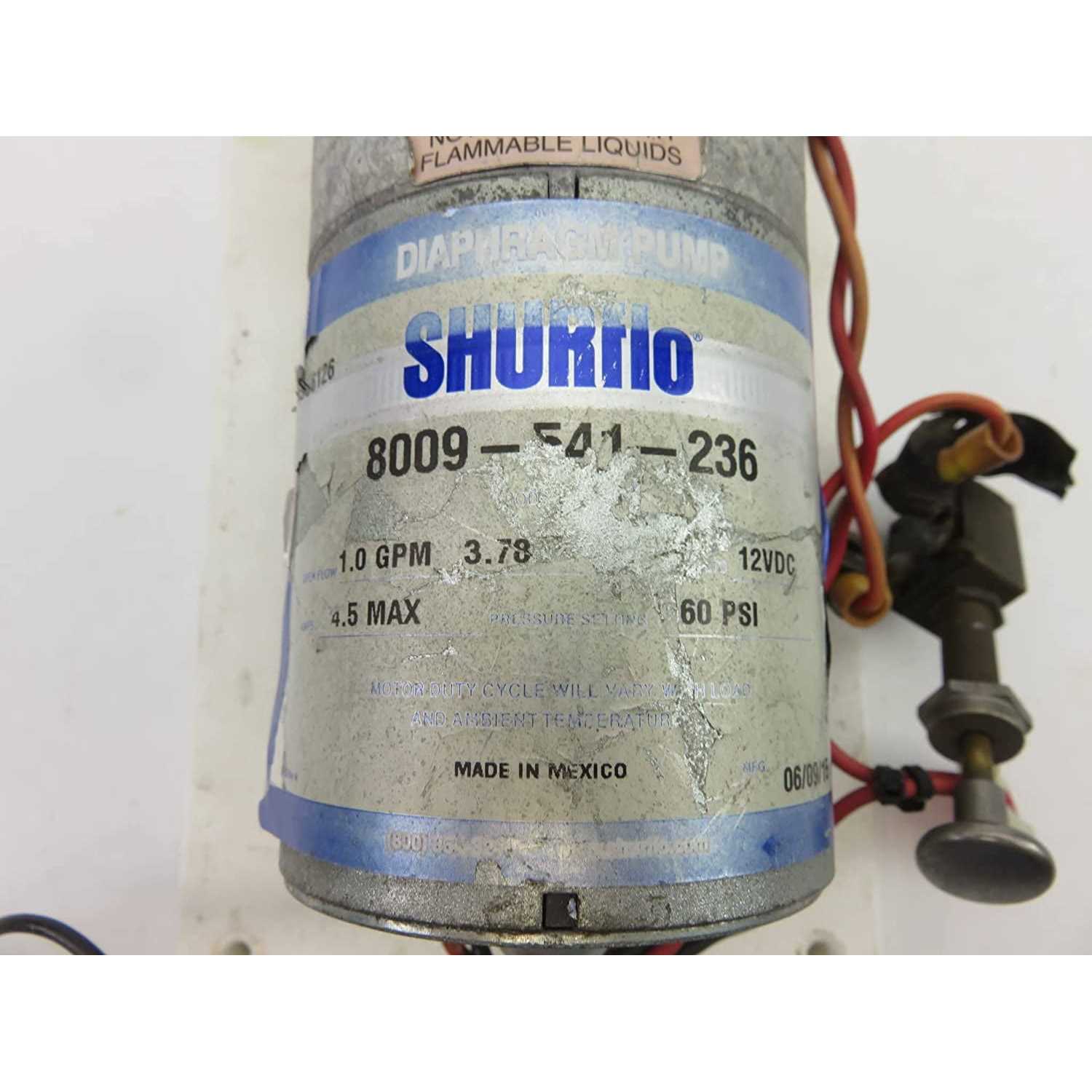 Shurflo Industrial Pump 198 GPH - Zenithce