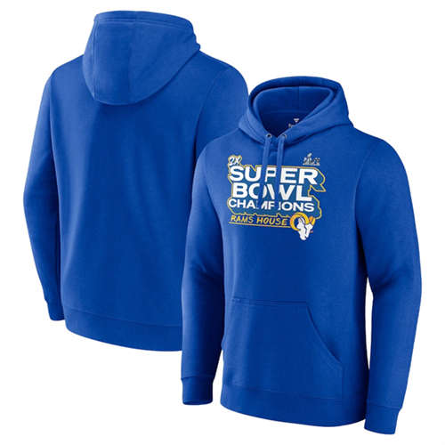 Los Angeles Rams 2022 Royal Super Bowl LVI Champions Pullover Hoodie - Zenithce