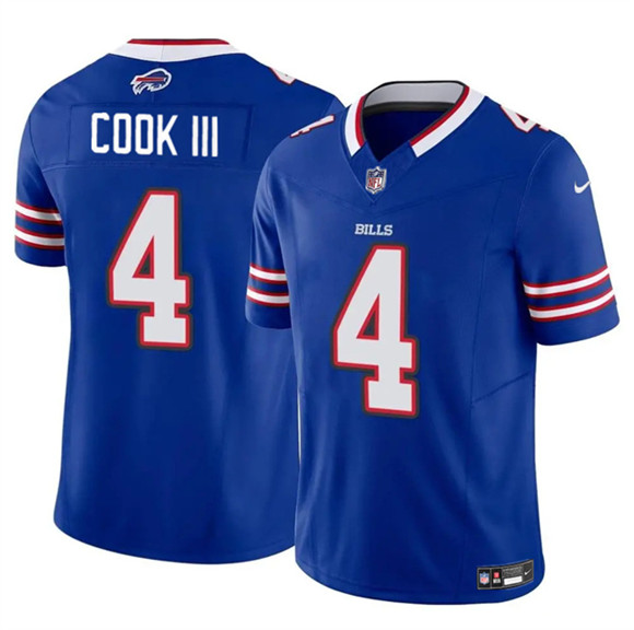 Buffalo Bills #4 James Cook III Blue 2025 F.U.S.E. Vapor Untouchable Limited Stitched Jersey - Zenithce