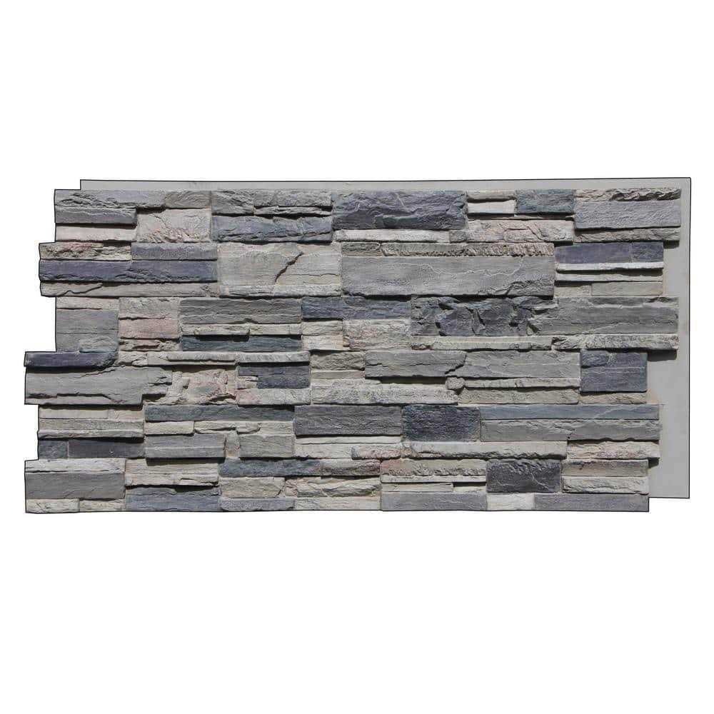 TRITAN BP Stack Stone Interlocking Siding Panel Finished - Zenithce